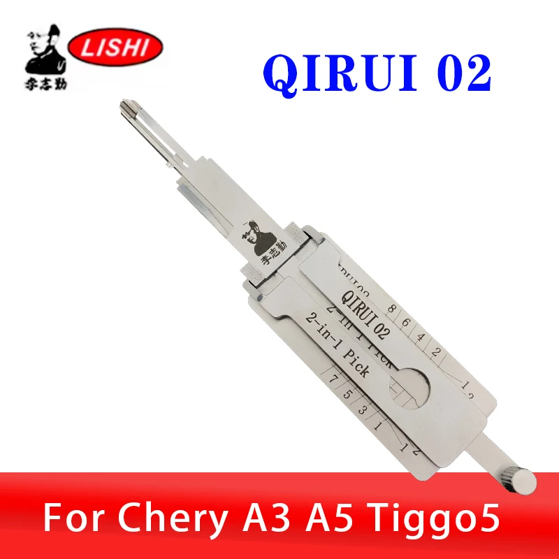 

Original QIRUI 02 LISHI 2in1 For Chery A3 A5 Tiggo5 Decoder Car Door Open tool Lock Pcik tool Locksmiths tool