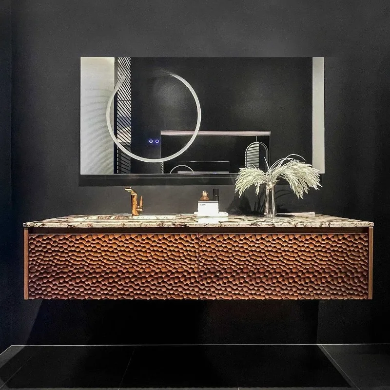 luxury stone bathroom cabinet marble wash basin cabinet combination wash basin basin integrated bathroom cabinet