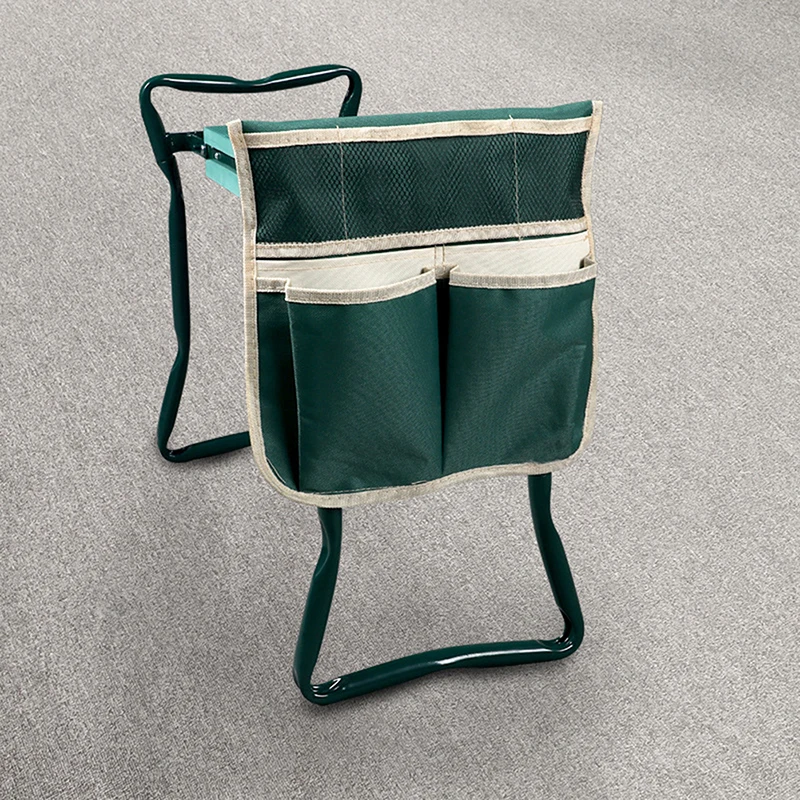 1/2pcs Folding Gardening Tools Chair Pouch Portable Multi Pocket Garden Benches Cloth Storage Bags Camping Stool Bag