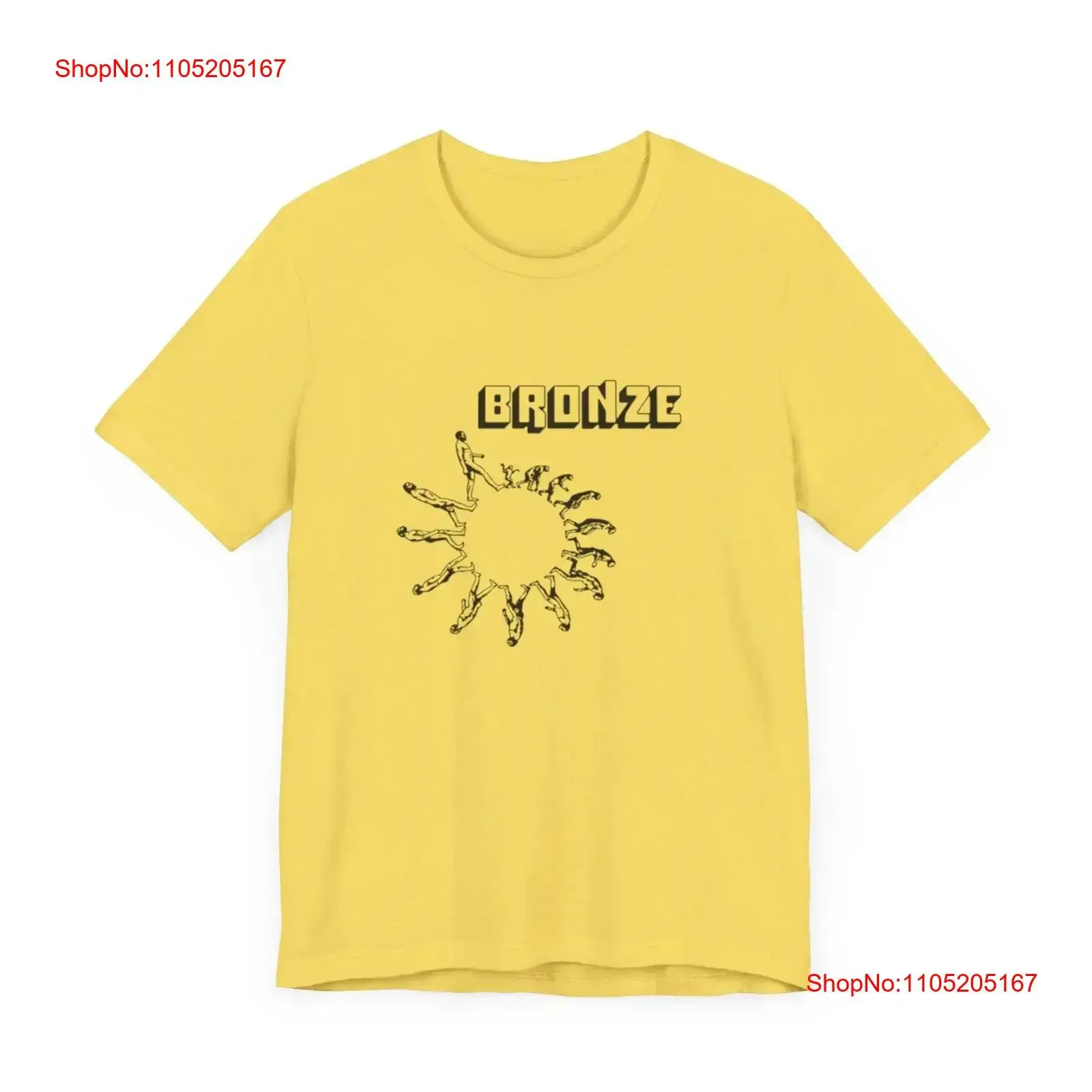 Vintage Bronze Records Label Logo Jersey  T Shirt vintage Washed homme Top For Everyday Wear Versatile Breathable Unisex
