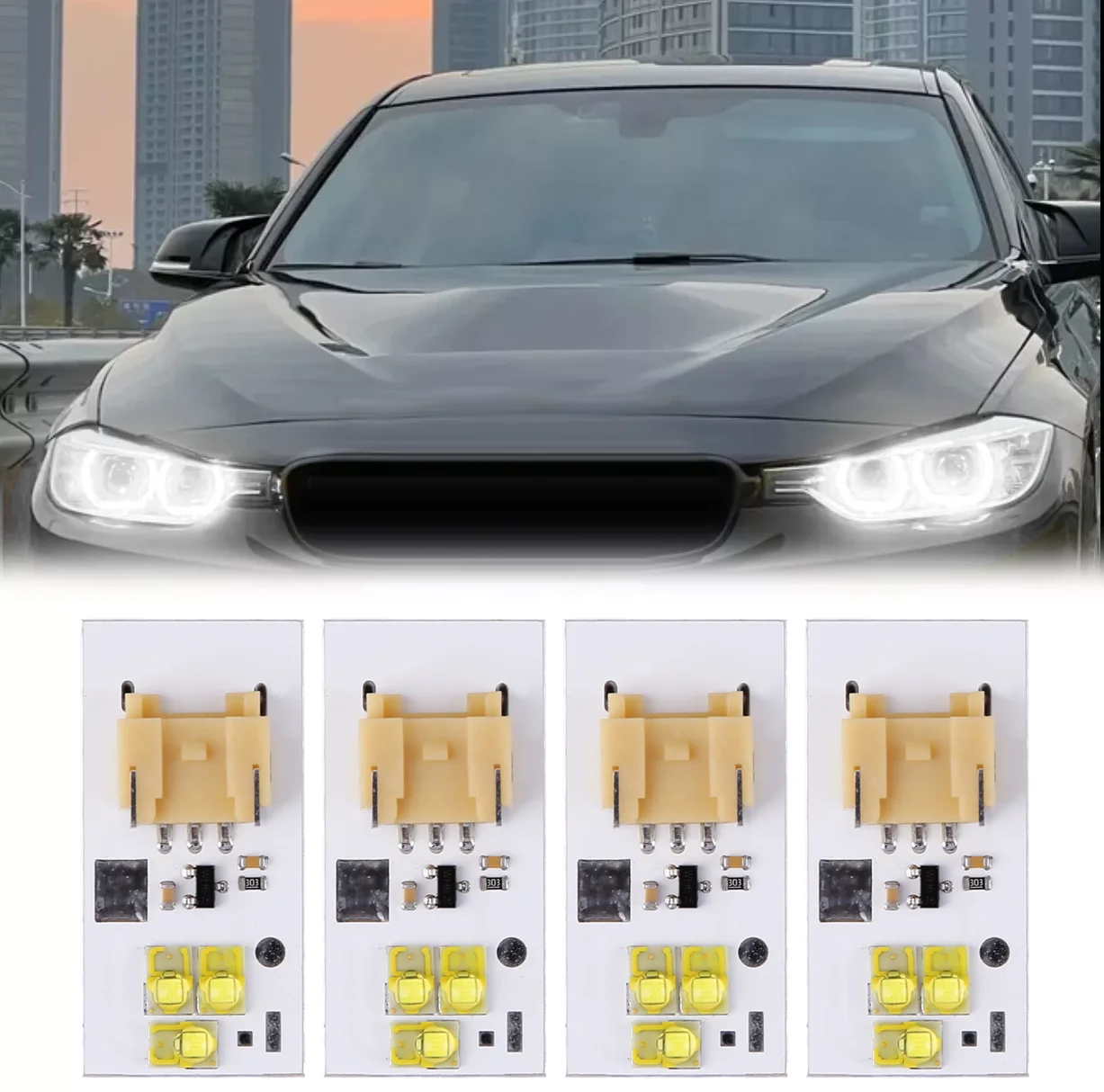 

RED Angel Eye DRL LED Boards Compatible for 3 Series F30 F31 2012-2015 Xenon Headlight
