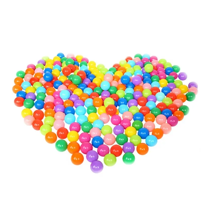 Colorido divertido plástico pit balls para crianças, bolas para bebês, festas de aniversário de crianças, eventos, jogos de playground, piscina tenda, 100pcs