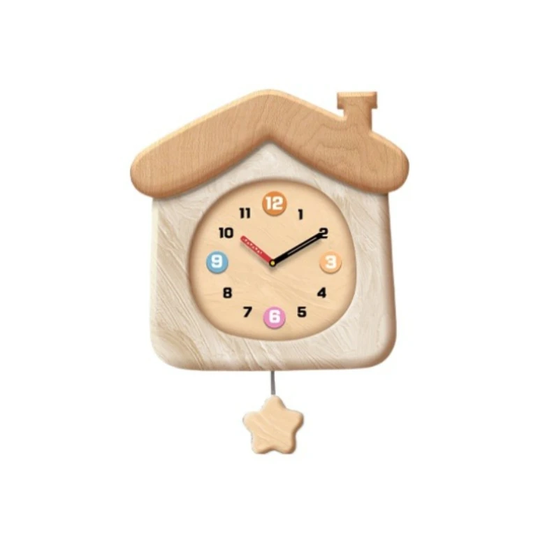 

Настенные часы для гостиной Cream Wind, маленькие, креативные, для столовой, простые, современные, бесшумные