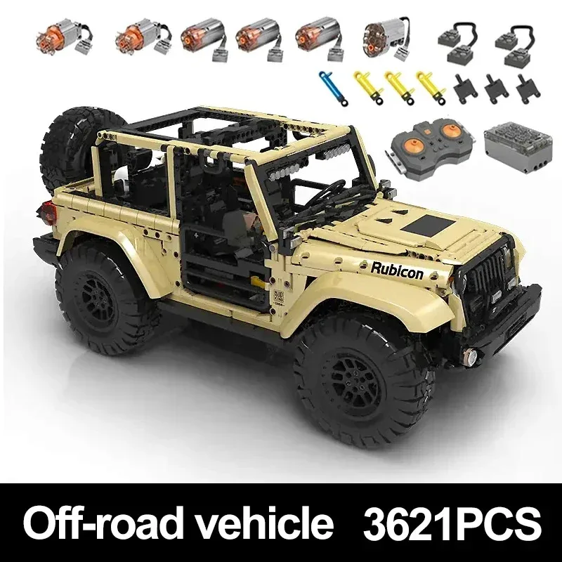 

Mould King 13184 MOC Technical APP/RC Motorized Off-road Car Building Blocks Sport Vehicle SUV Bricks Christmas Gift For Boy Kid