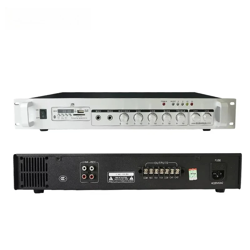 Factory Supply 80W PA System Public Address Amplifier  Power Amplifier