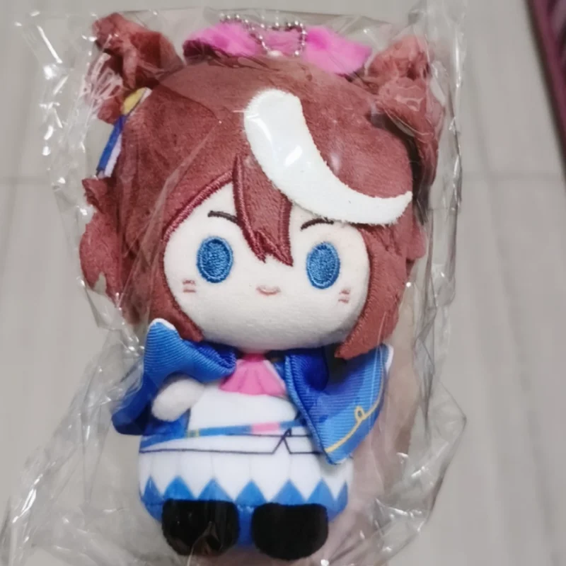 Cute Umamusume Pretty Derby Plush-Like Texture Doll Bag Keychain ‌Tokai Teio Special Week Sitting Pose Dolls Ornament fans Gift