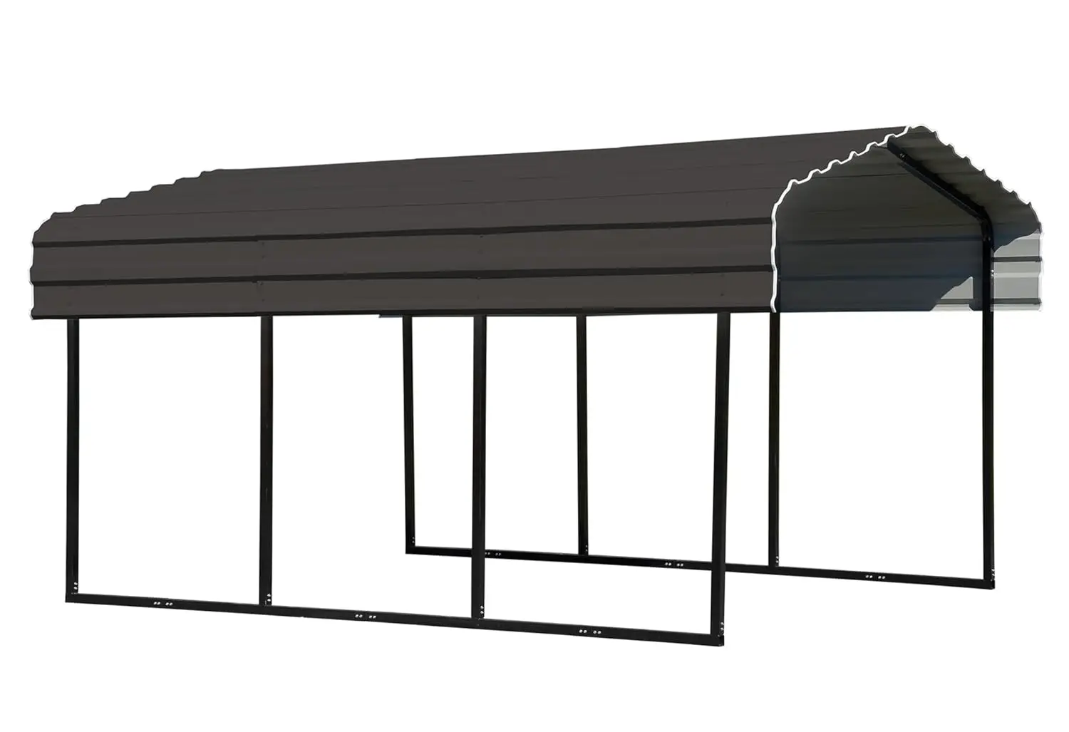 

Galvanized Steel Carport Kit 10x15x7ft Compact Vehicle Shelter Outdoor Storage, Customized
