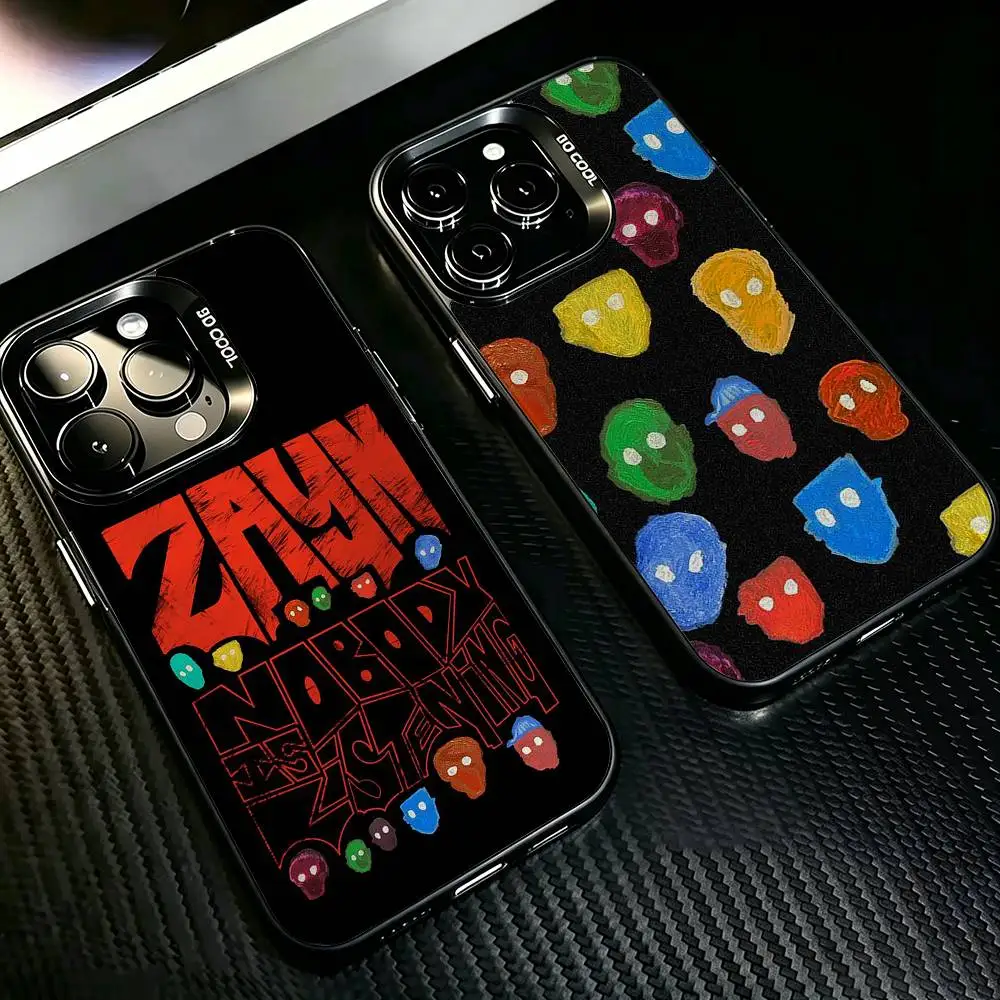 Z-Zayn Malik Nobody Is Listening Phone Case For iPhone 17,16,15,14,13,12,11 Plus,Pro Max,XS,Colored silver phone case