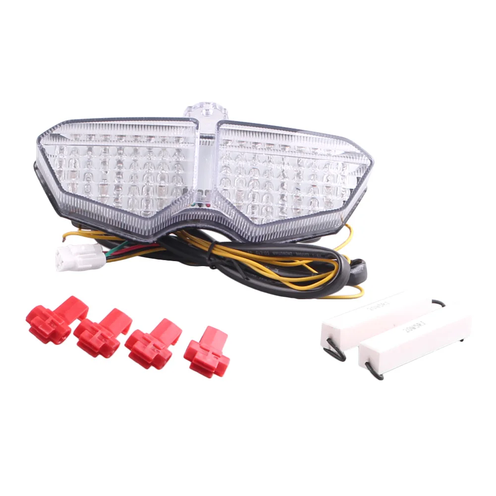 

e-Mark Motorcycle Integrated LED Rear Tail Brake Light Turn Signal Lamp For YAMAHA YZF-R6 2003-2005 & YZF R6S 2006-2009