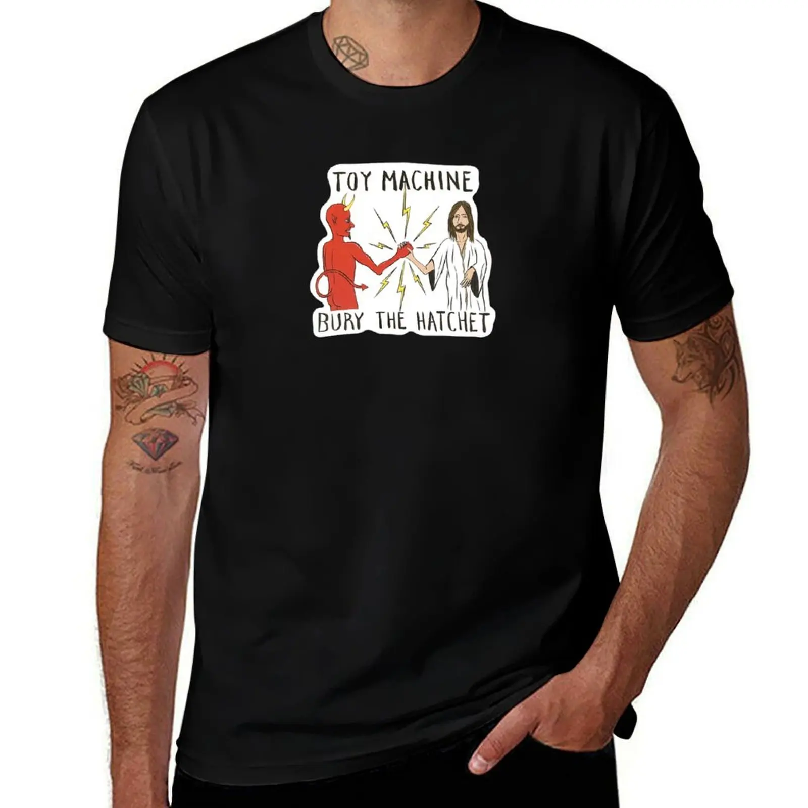Toy Machine Bury the Hatchet T-Shirt Breathable Workout Short Sleeve Top T-Shirt