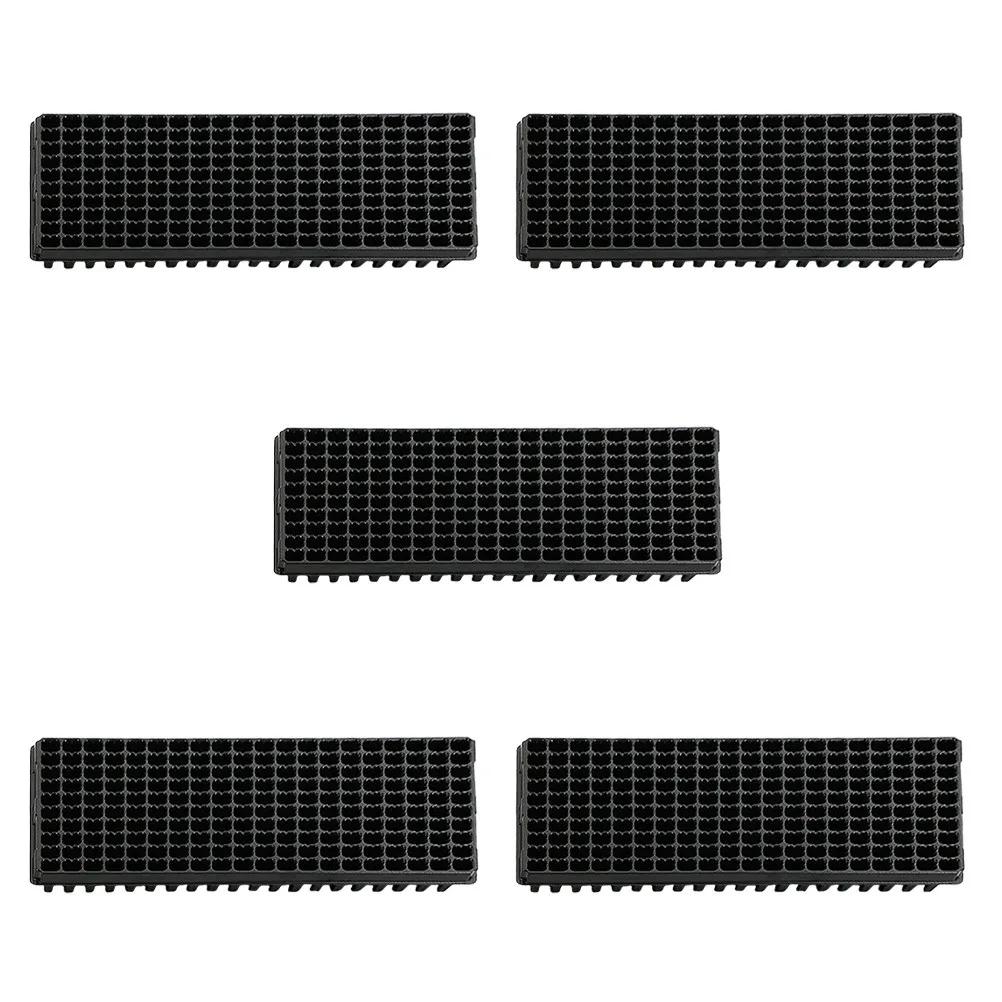 5 pcs 200 Cells Plastic Sprouter Tray For Garden Growing Nursery Pots Lightweight Ventilated Durable Cheap Seed Starter