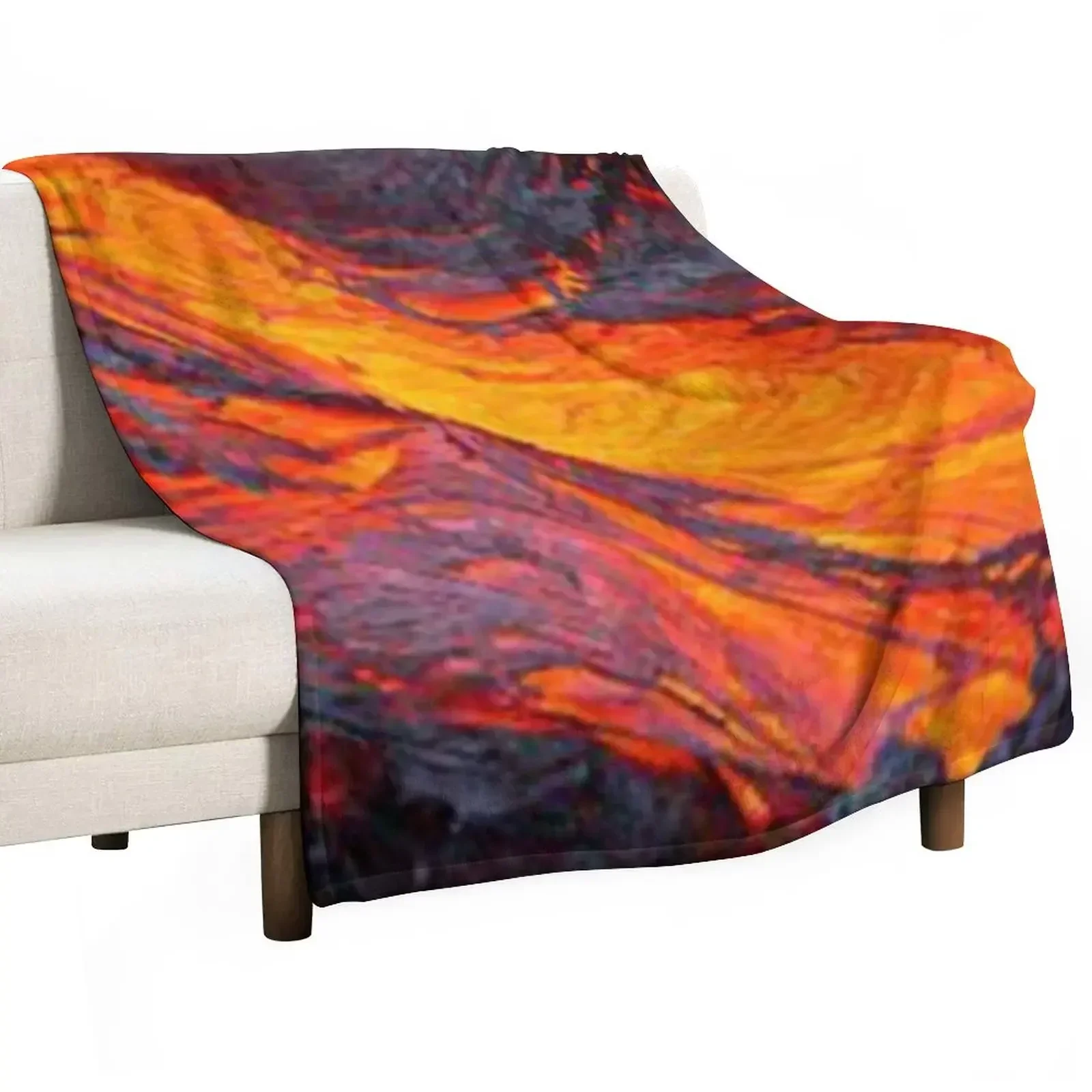 

torrent of lava Throw Blanket Single Flannels heavy to sleep Blankets