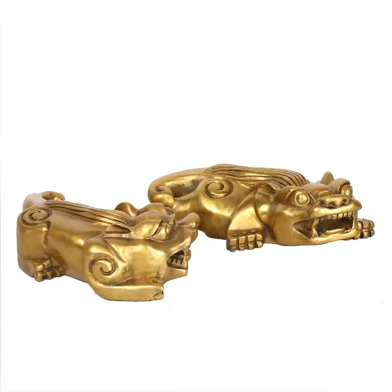 A pair of copper Pi Xiu figurines, home decor, and opening gift – wholesale from the manufacturer