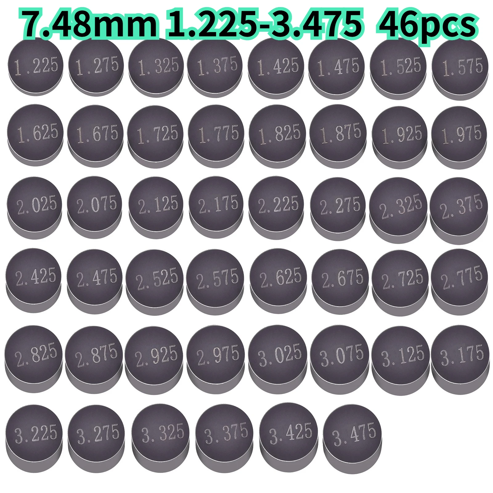 Für Suzuki Honda Yamaha Kawasaki Motorrad Einstellbare Ventilscheiben-Dichtung 7,48mm 9,48mm 8,85-8,9 10mm 1,2-4,0 1,225-3,475 1,72-2,6 – Detail 6