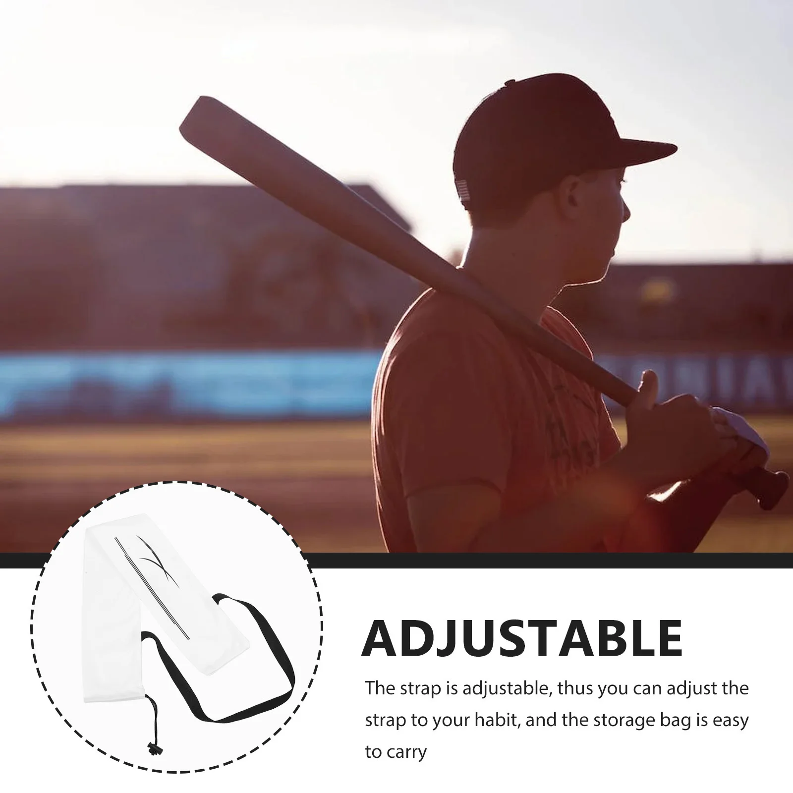 حقيبة بيسبول مقاومة للطقس، حماية من الوبر، مرنة وسهلة التشغيل، ملحقات رياضية، حقيبة مضرب بيسبول #4