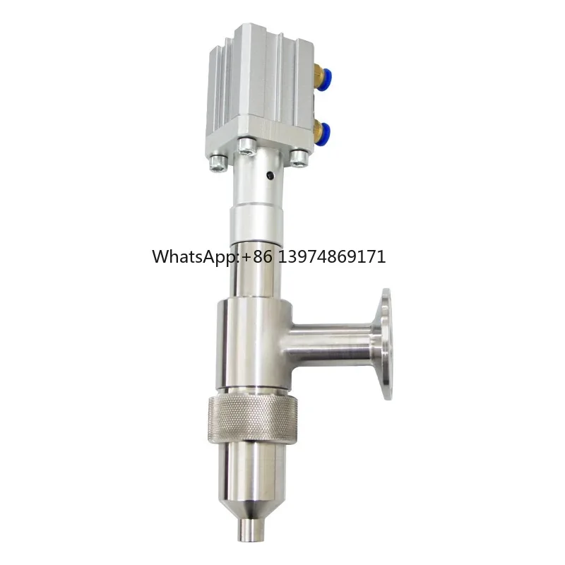 

304 Stainless Steel Pneumatic Filling Machine Accessory Straight Anti‑Drip Discharge Nozzle Filling Head Chuck