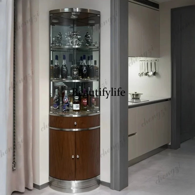 0776 Showcase Vertical Display Cabinet Beauty Classic Italian Corner Living Room Cabinets Drawers Cupboard Armario Multiuso