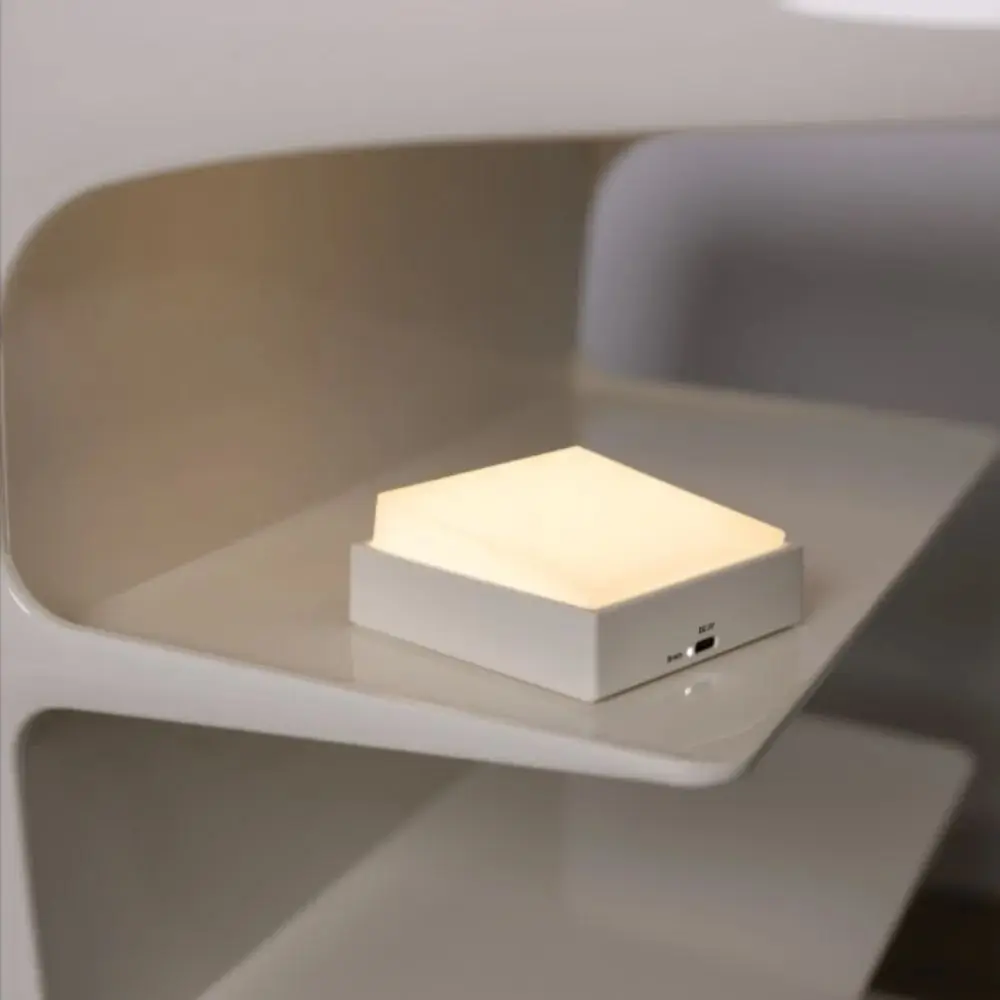 

Stepless Dimming Night Light Eye Protection Magnetic Suction Bedside Light White Yellow Design USB Charging Table Lamp