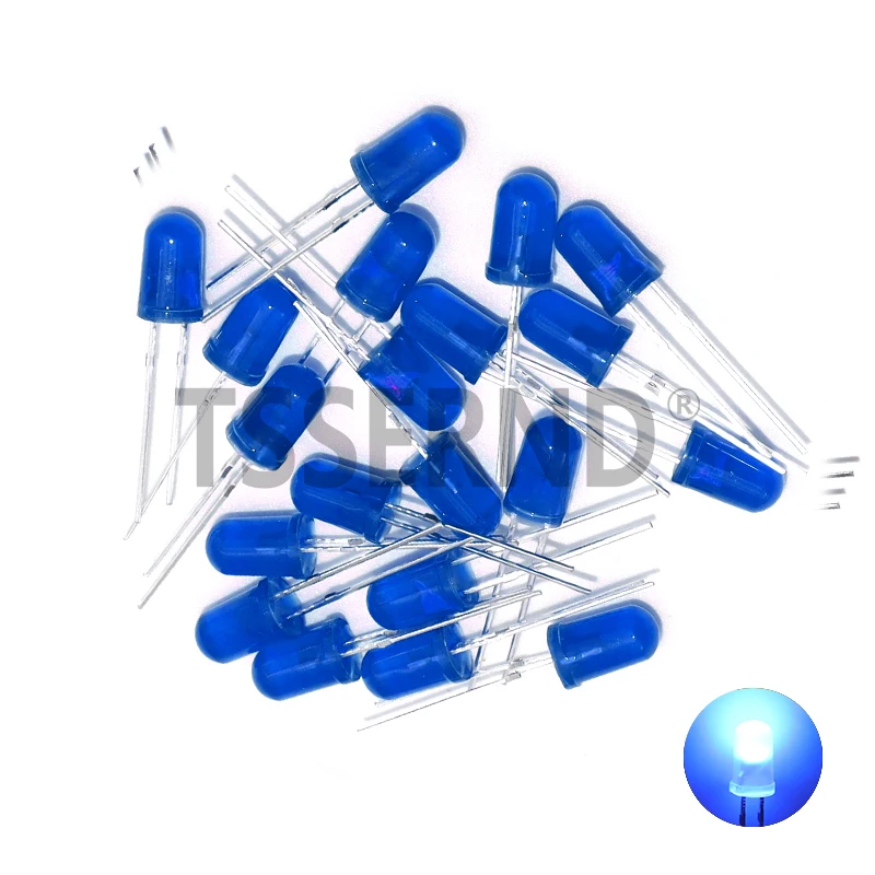 5mm Diffused LED Diode Kit Lamp Light Emitting Diode Bulb Indicator 5 mm Red White Blue Orange Green Yellow 3V DIY Set Assorted