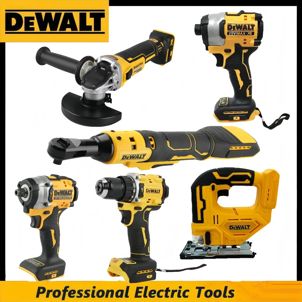 2026  DeWalt Cordless Multi-Tool Set, Heavy-Duty Angle Grinder, Cutting Tool, Impact Hammer and Grease Gun for Industrial Repair