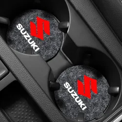 Car Coaster Water Cup Slot Non-Slip Mat felt Pad Cup Holder Mat for Suzuki Samurai S-Cross SX4 Swift XL-7 Liana Spresso Celerio