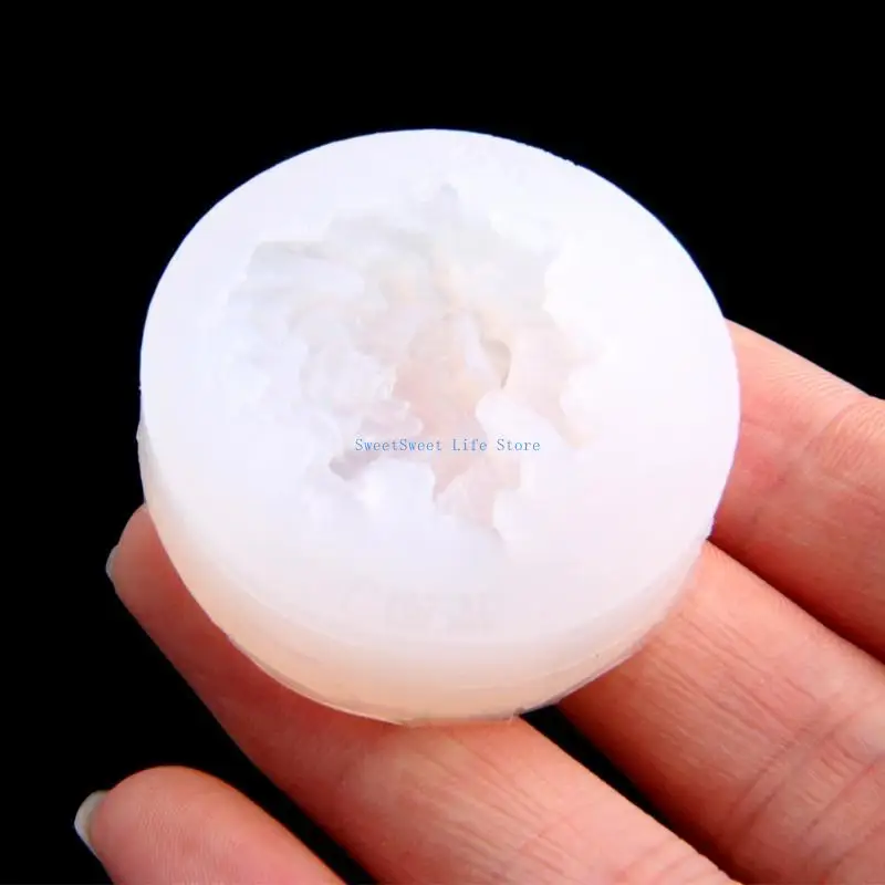 D5QB Rose Form Ohrringe Silikon Dekorative Anhänger Form Handgemachte Epoxy Form