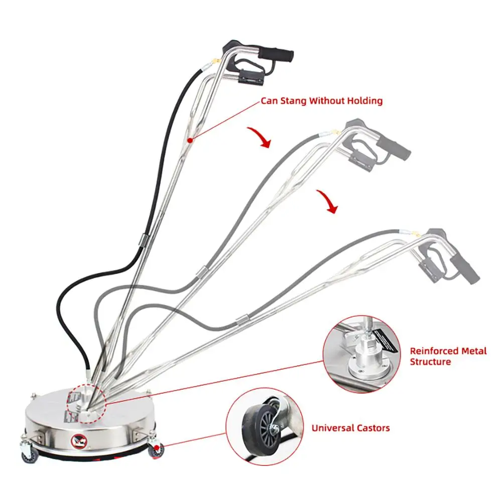 20in 4000PSI High-Pressure Floor Cleaner - Heavy Duty Surface Cleaning Tool