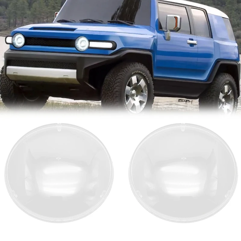 

Car Headlight Shell Lamp Shade Transparent Lens Cover Headlight Cover For Toyota FJ Cruiser 2007-2021