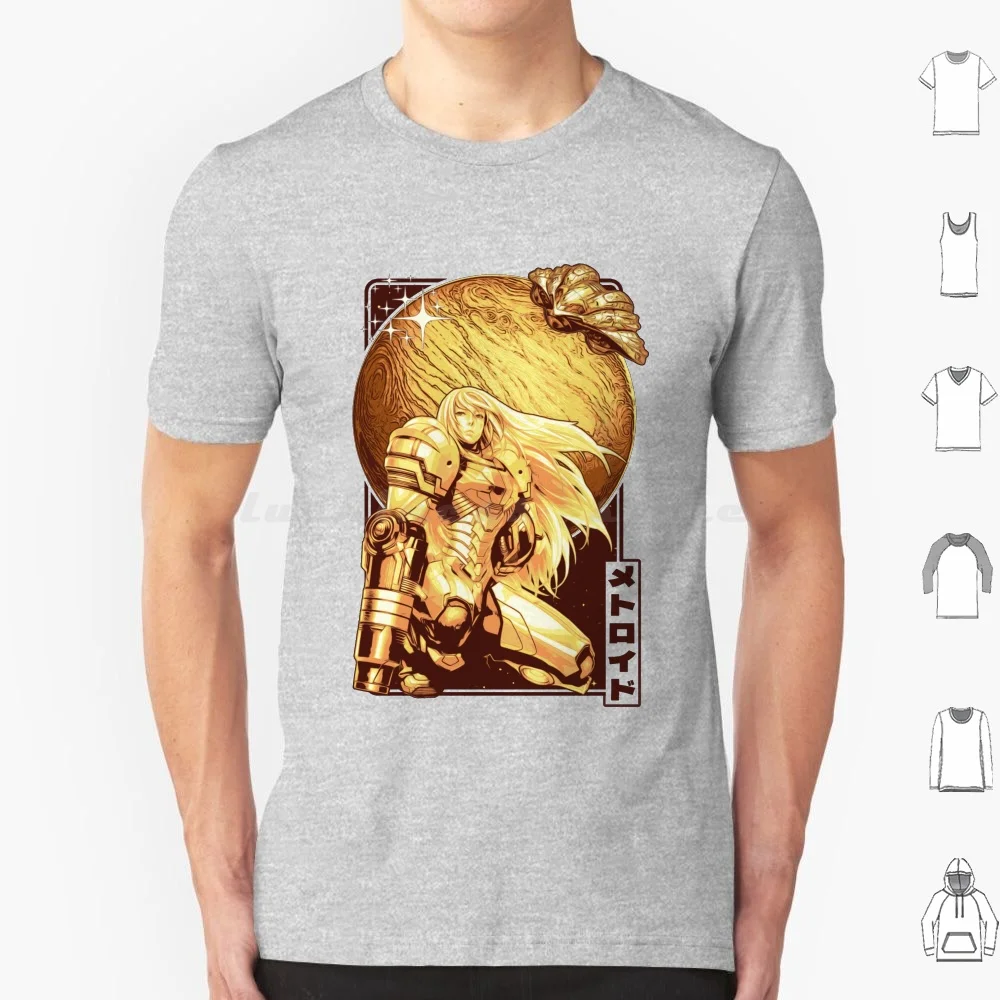 Interstellar Bounty Hunter Remastered T Shirt 6xl Cotton Cool Tee Metroid Samus Samus Aran Aran Gaming Super Metroid Retro Snes