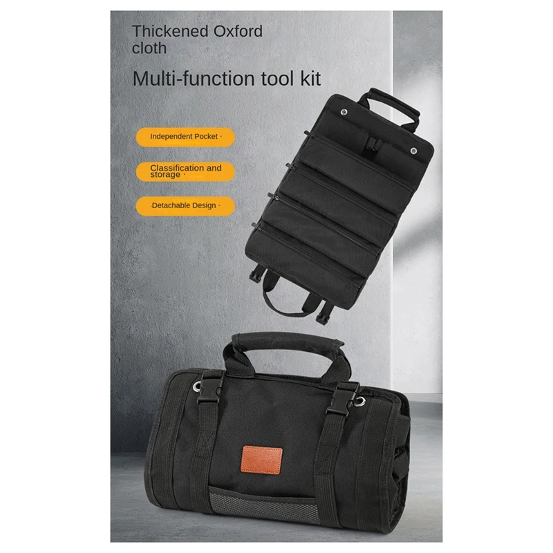 Multifunctional Portable Tool Bag Large Capacity Waterproof Electrical Carpentry Repair Installation Tool Storage Bag