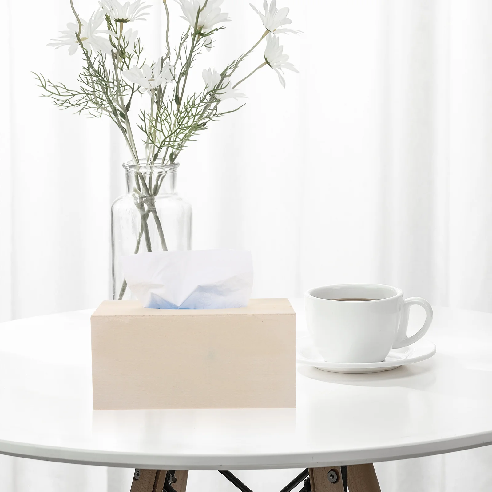 2 قطعة صندوق مناديل خشبي ذاتي الصنع حامل مناديل مصنوع يدويًا لون عادي خفيف الوزن محمول للأطفال حامل مناديل خشبية