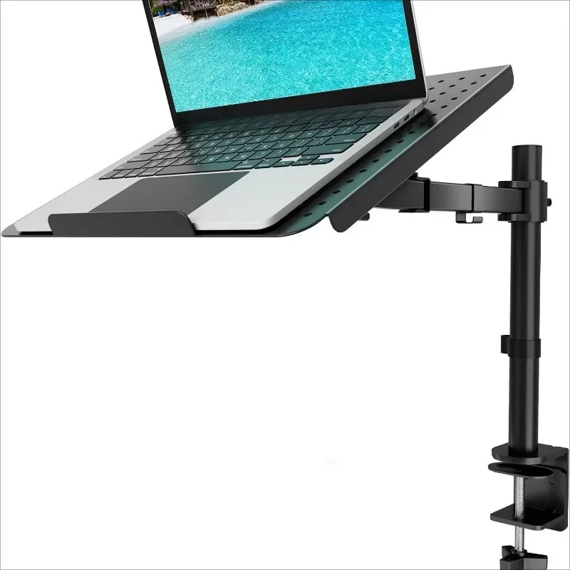 Portable Laptop Cooler Bracket with Adjustable Rotation Height Desktop Monitor Base Vertical Office Tray Universal Joint