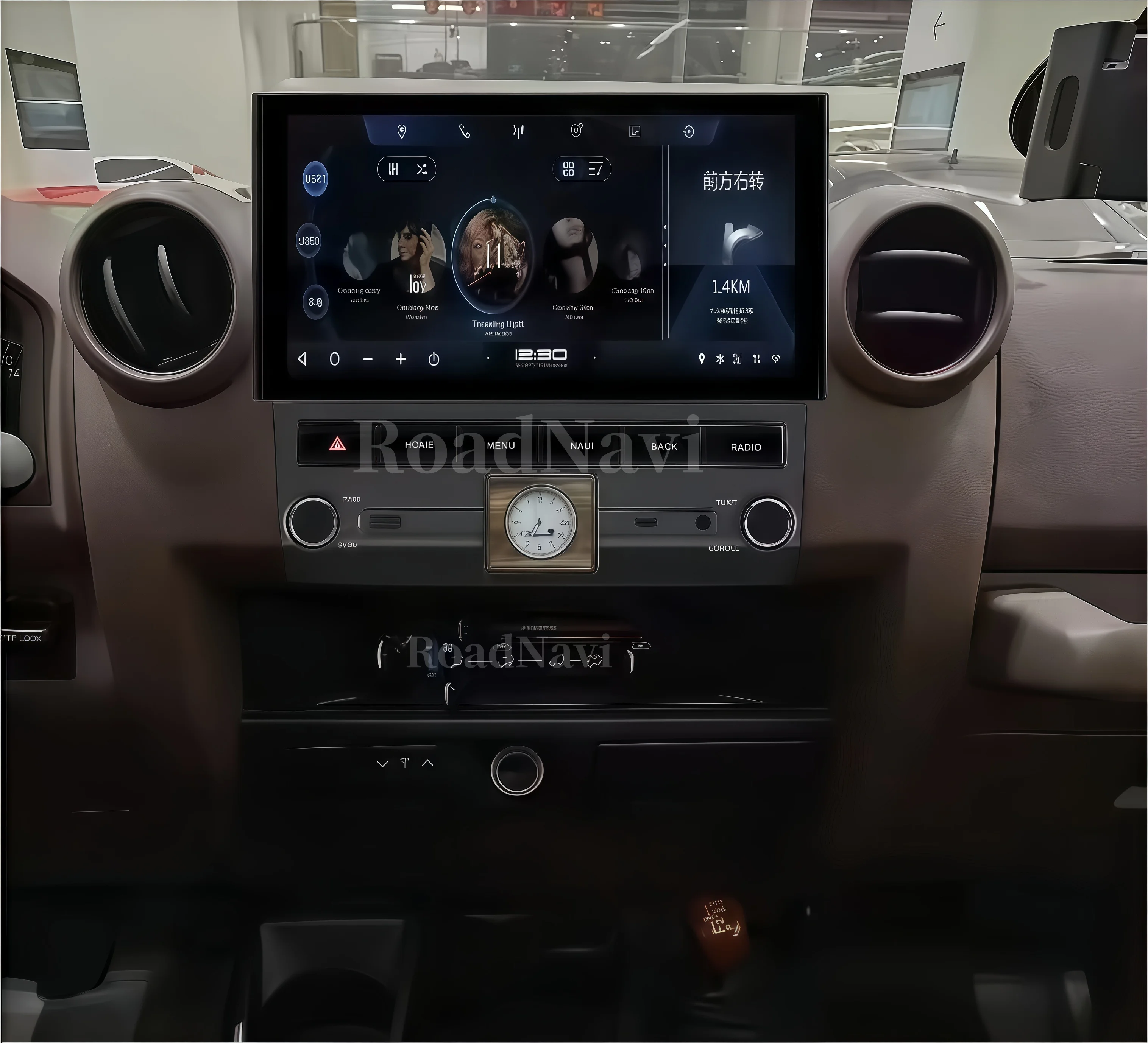 Lettore DVD per auto da 11.2 "per Toyota Land Cruiser LC76 LC70 LC75 2007-2021 Autoradio montato su cruscotto Carplay GPS