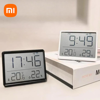 Xiaomi Multifunction Thermometer Hygrometer Automatic Electronic Temperature Humidity Magnetic Attraction Wall Monitor Clocks