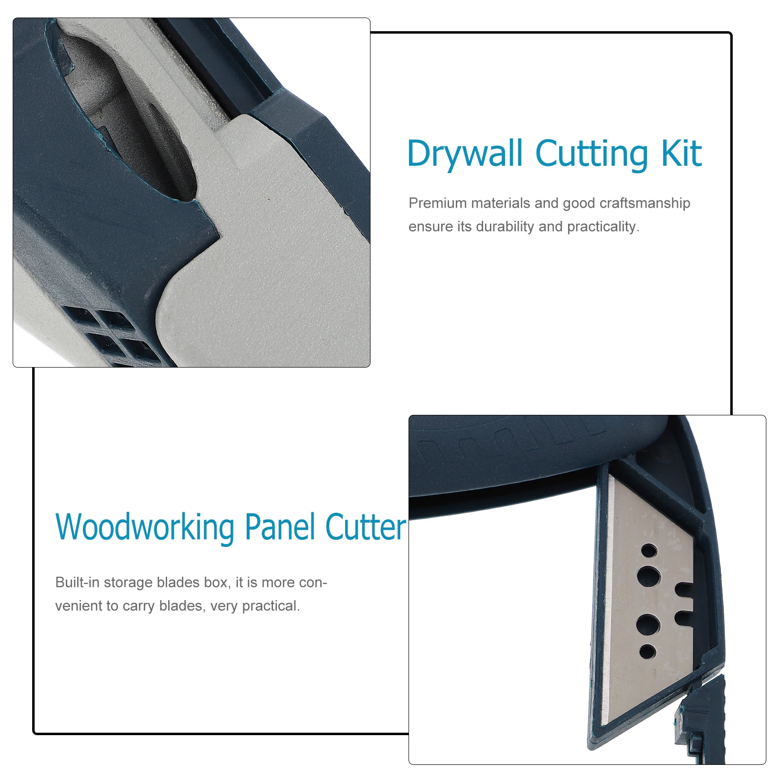 

1 Set Premium Gypsum Board Cutting Tool Durable Drywall Cutter Built-In Blade Storage Precise Positioning Fast Dust-Free Manual