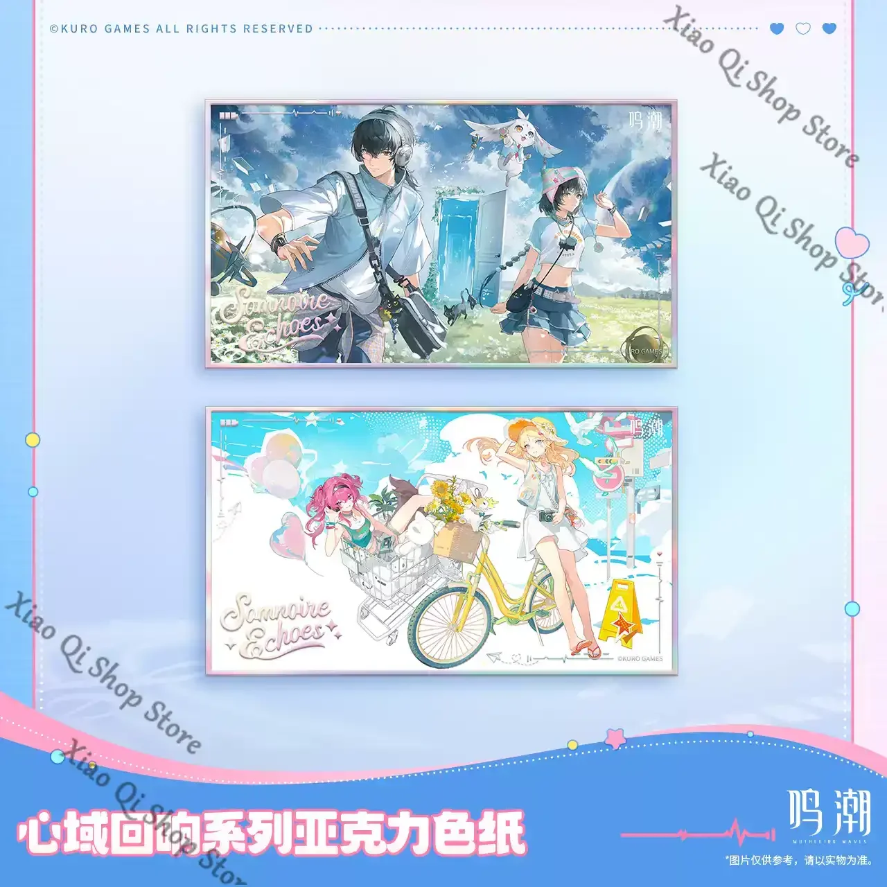 

Подлинная серия Wuthering Waves Heart Echo, коллеги Rover man/Miss Cartethyia Lupa, акриловая цветная бумага, коллекция, подарок на день рождения