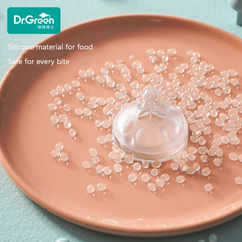 Dr.Green   Suitable for 6cm diameter wide mouth bottle safe silicone material soft texture S/M/Cross hole Nipple Bottle nipple