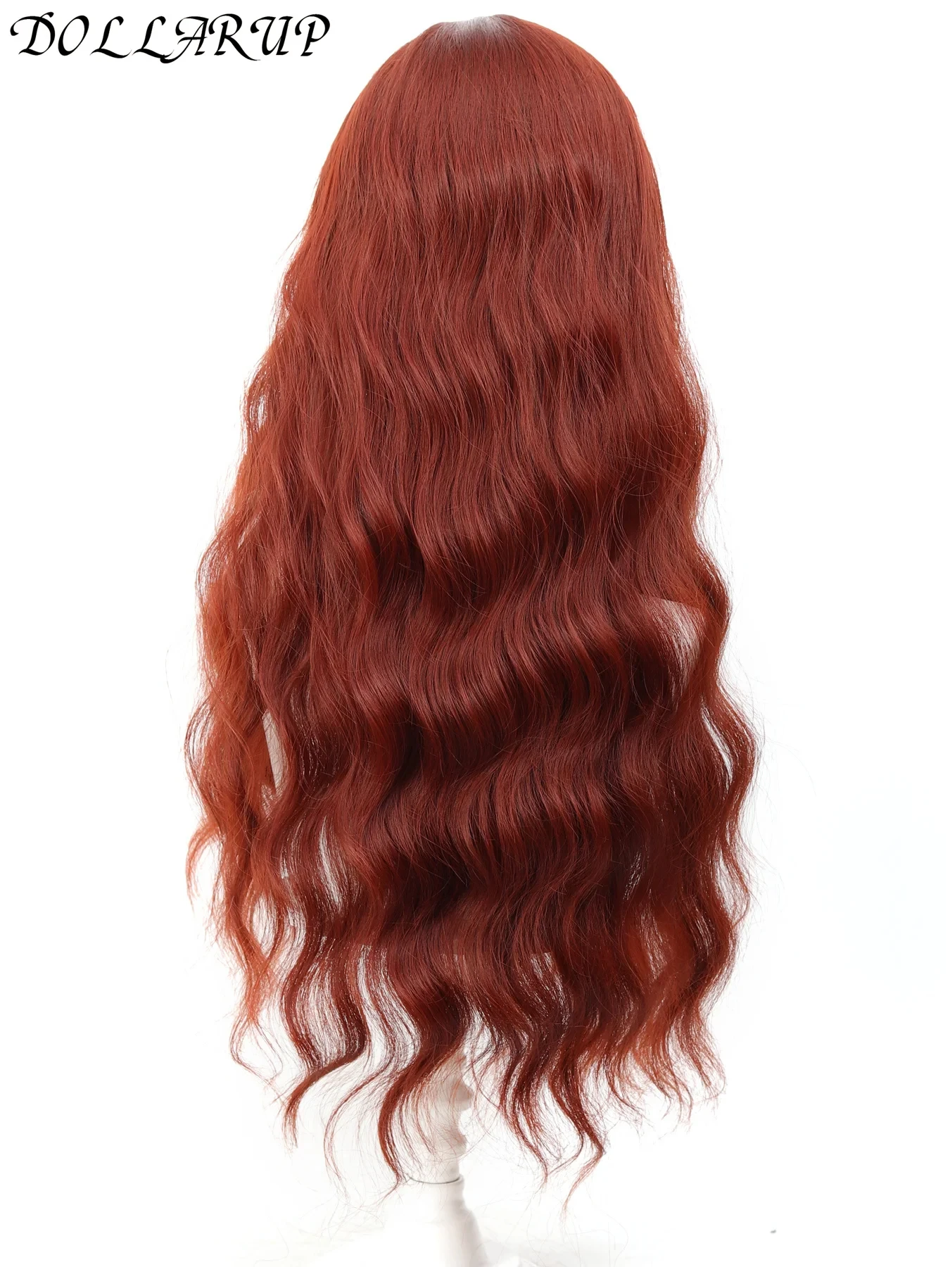 JKL الاصطناعية الدانتيل الباروكات للنساء السود طويل الجسم موجة متموجة الجزء الأوسط شعر مستعار الدانتيل أومبير شقراء براون تأثيري الباروكات #5