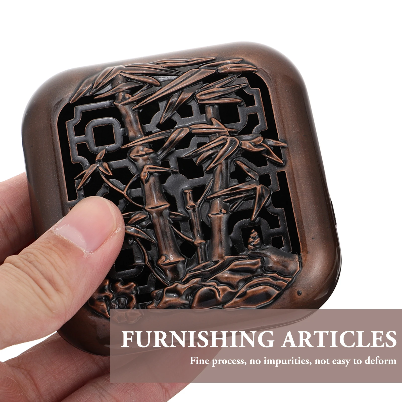 

Курильница из цинкового сплава, винтажный домашний декор, печь для ароматерапии, настольный держатель, портативная курильница с гладким дном