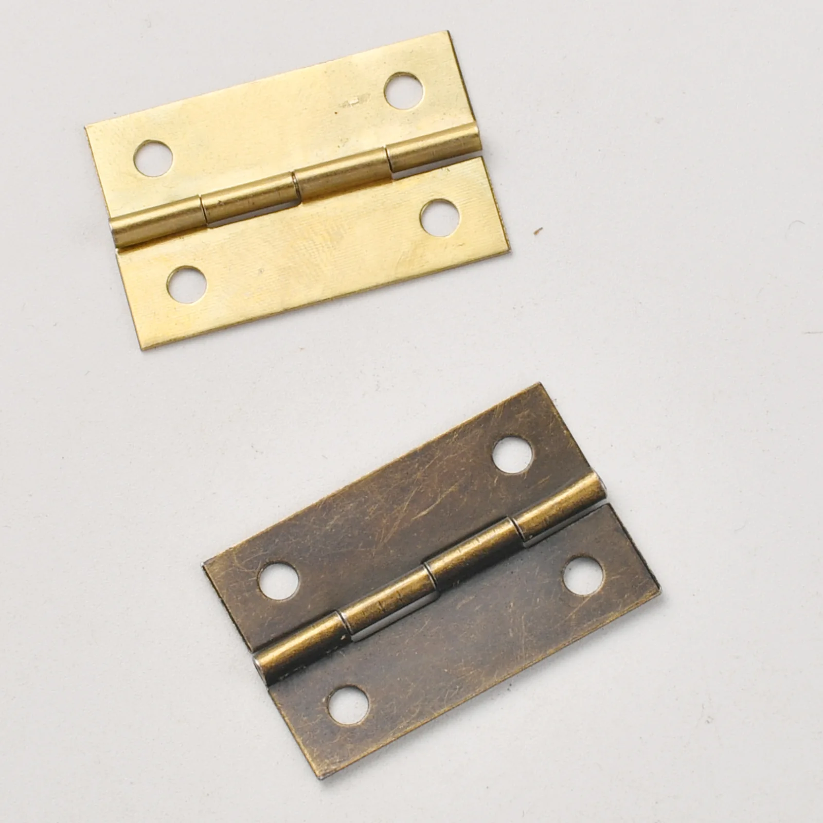 New Chinese style 6 points antique bronze tin flat hinge wooden box hinge packaging 18 * 14mm