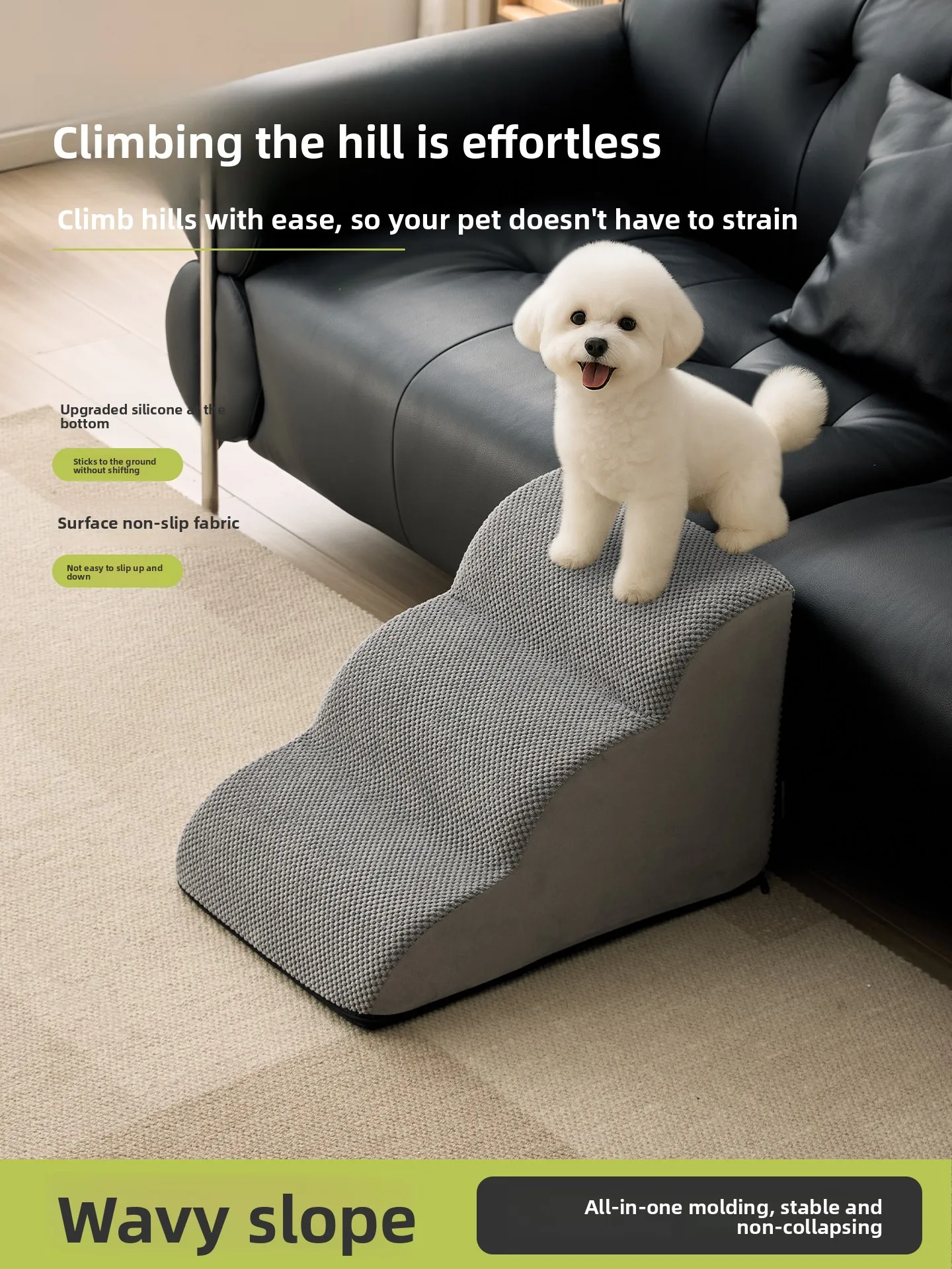 

Лестница для домашних животных, ступеньки для дивана-кровати для собак, моющаяся, универсальная, противоскользящая, для маленьких собак, зоотовары