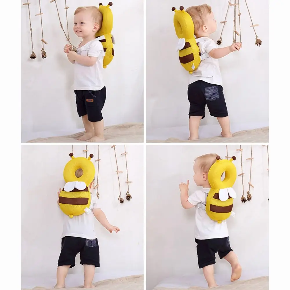 Head Back Protector Baby Protect Pillow Learn Walk Head Protector Cushion Anti Fall Backward Cap Carry Cartoon Kids Safe Bibi