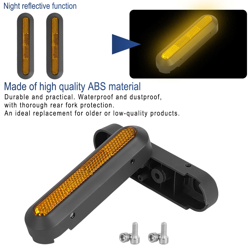 Hinterradnabenabdeckung mit reflektierendem Streifen für Xiaomi Elite Elektroroller – Sicherheitswarnreflektor und reflektierender Block – Detail 5