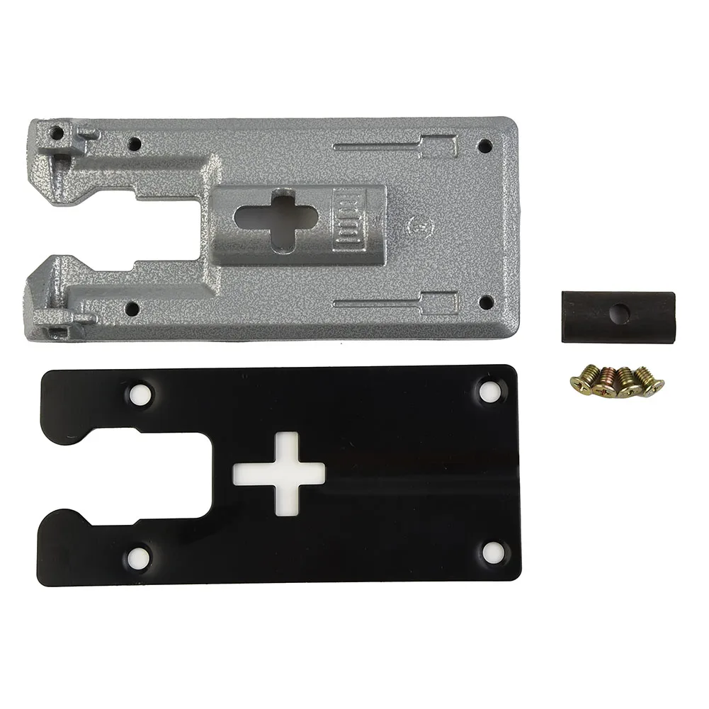 Jigsaw Floor Jig Saw 1 Set Replace Saw Tool With Screws Accessoires Aluminum/Iron Assembly Base Plate Black+silver Machine Parts