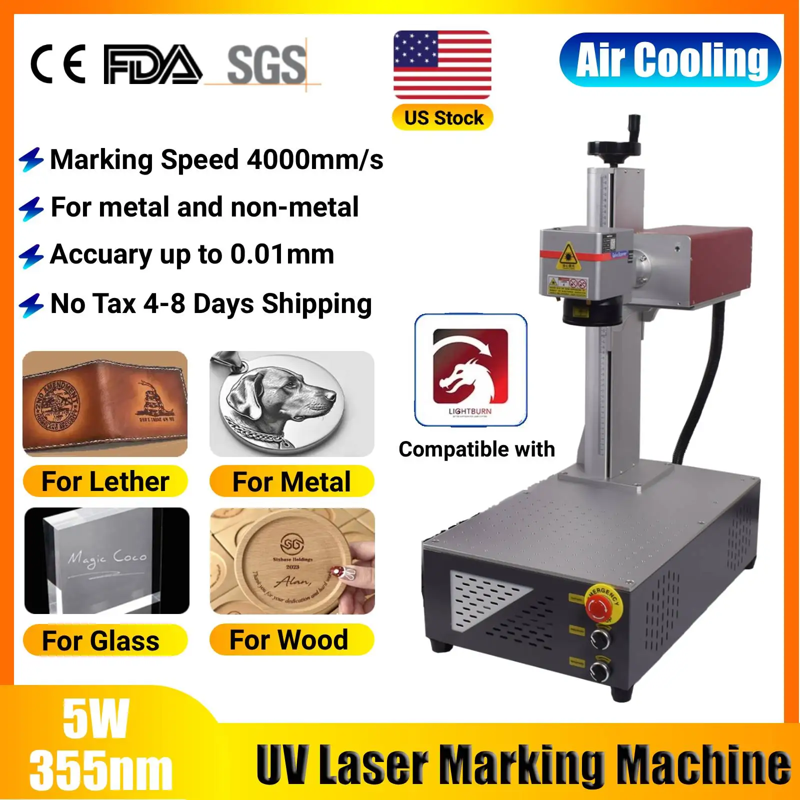 Air Cooling Uv Lase…