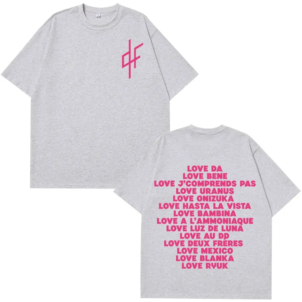 I Love PNL 패션 그래픽 프린트 하라주쿠 티셔츠 남녀 힙합 반팔 루즈 캐주얼 코튼 티셔츠