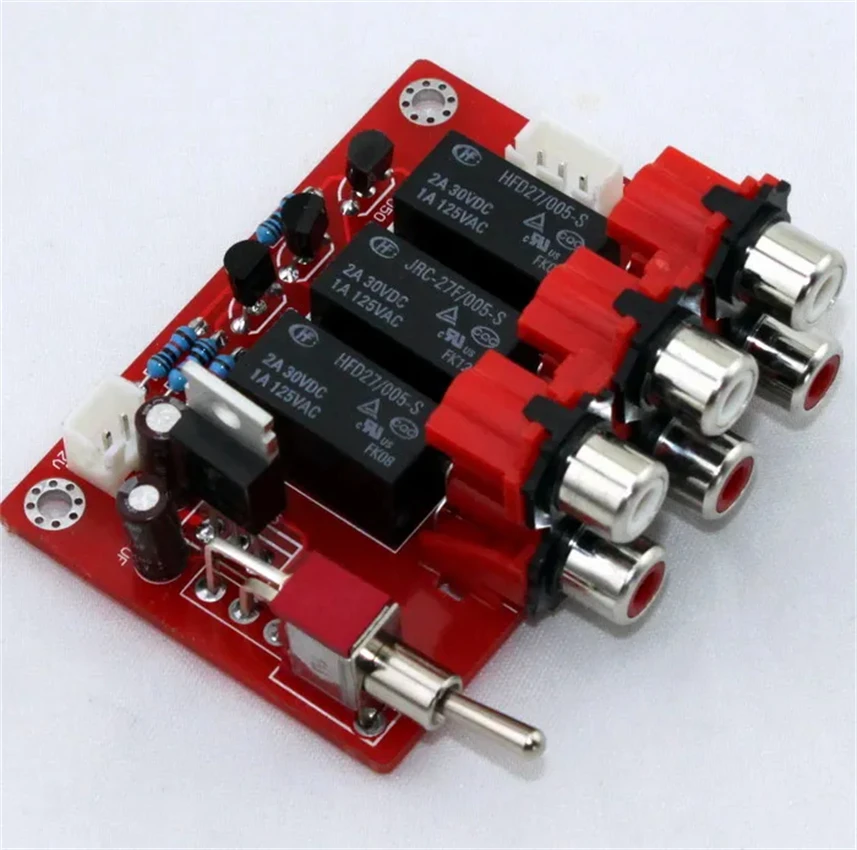 NEW  Audio BOARD Switch Plates  Audio Input Signal Selector Relay Board /Three-way Input Switching