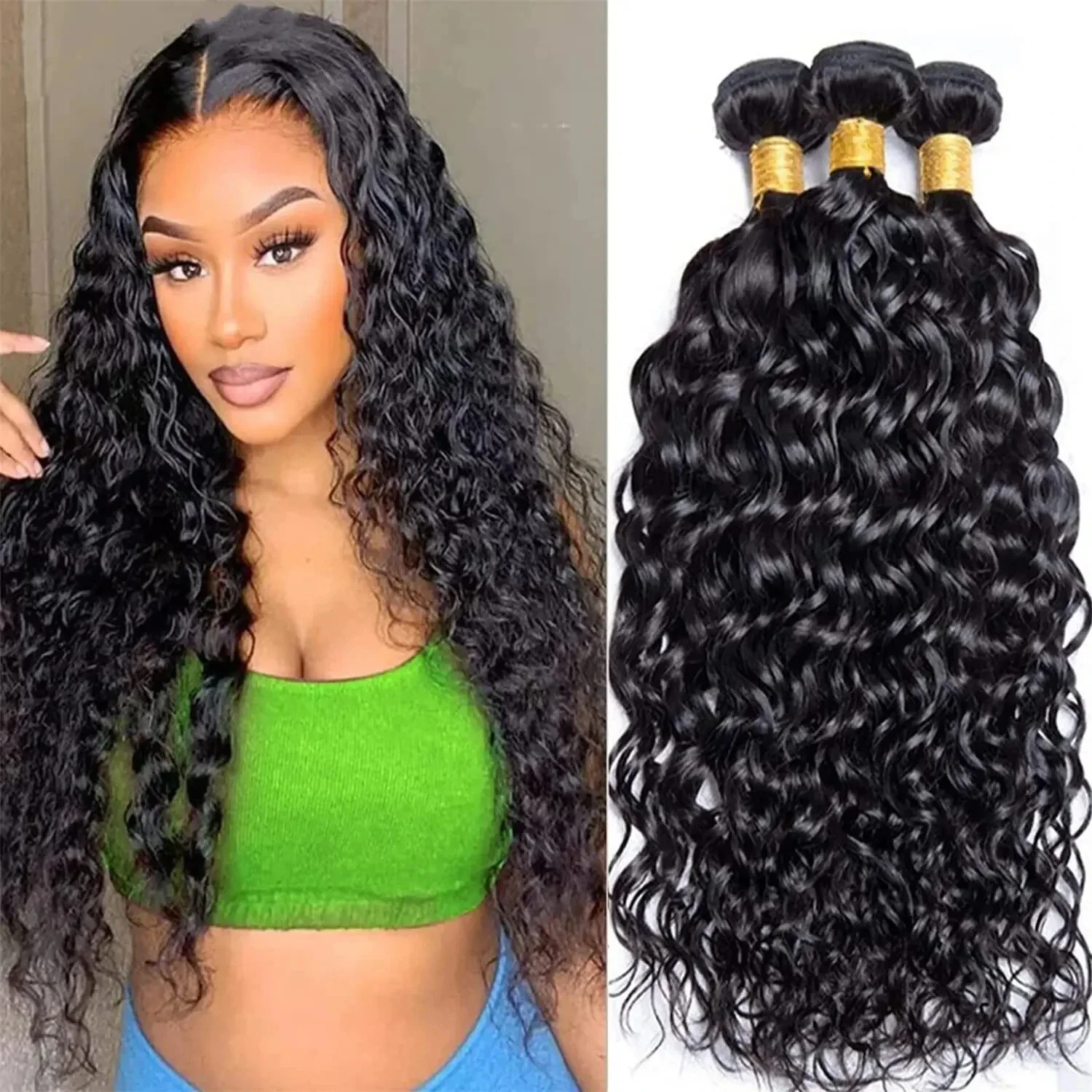 18A نطاط عابث مجعد حزم موجة طبيعية صفقة 100% عذراء شعر بشري خام ضفيرة شعر برازيلي تمديد 1/3/4 قطعة 8-40 بوصة #6