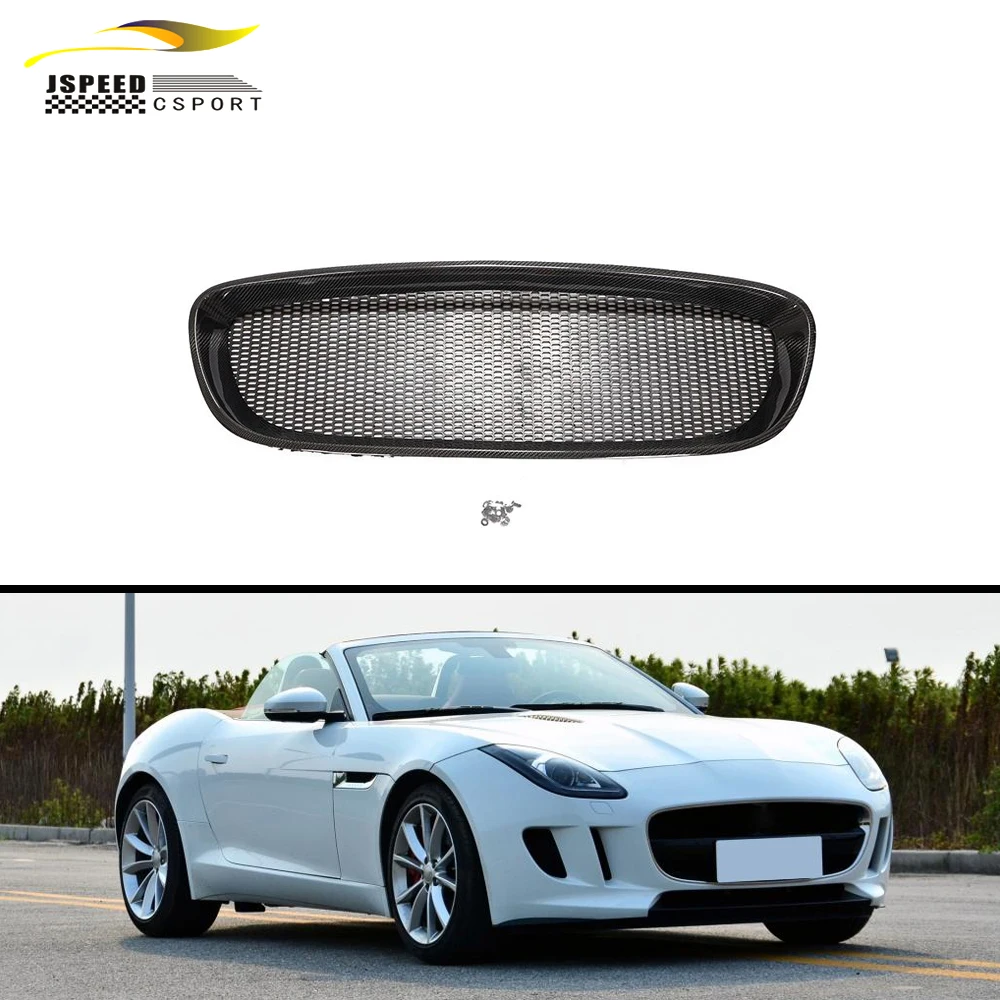 For 13-16 Jaguar F-type 5.0T Carbon Fiber Bodykit Front Grill