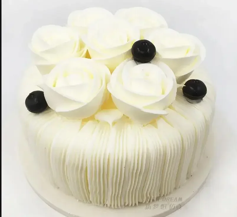 

Plastic Birthday Fake Cake Model Cream Decorating Cake Dessert Shop Window Display Decoration Simulation Birthday Cake Sample